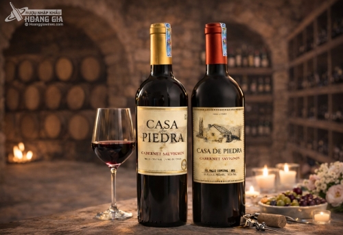 Bộ đôi vang đỏ Chile Casa De Piedra Cabernet Sauvignon & Casa De Piedra Reserva Cabernet Sauvignon